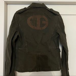 ICE J Iceberg green denim designer jacket. Size European 44 US M